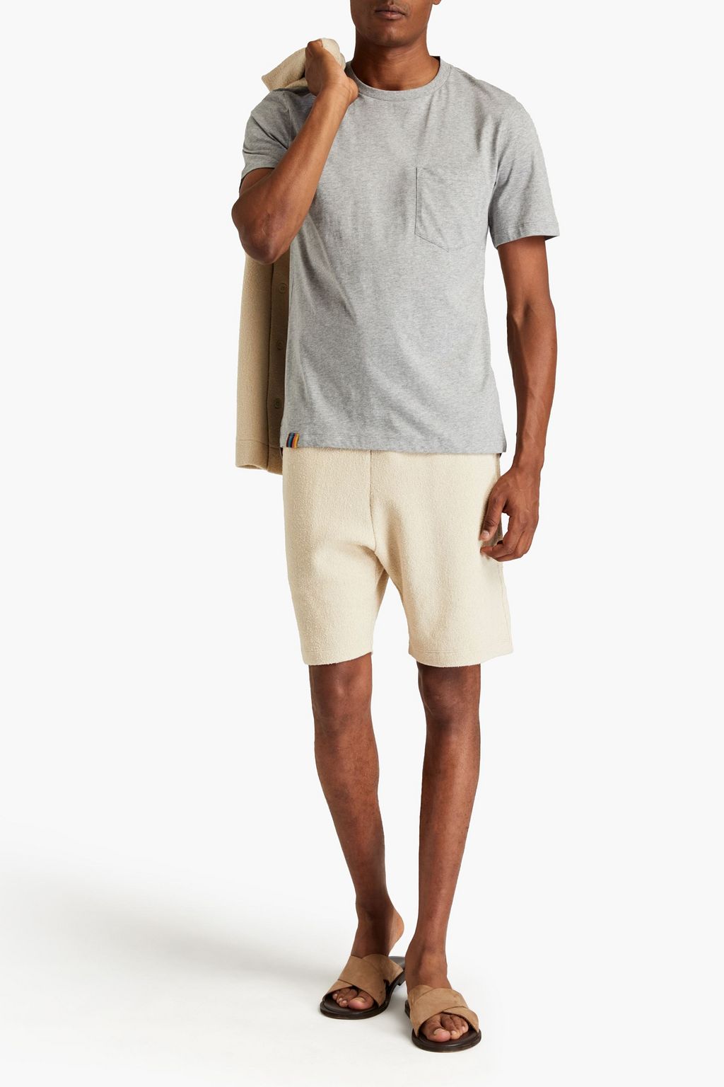 PAUL SMITH Mélange cotton-jersey T-shirt
