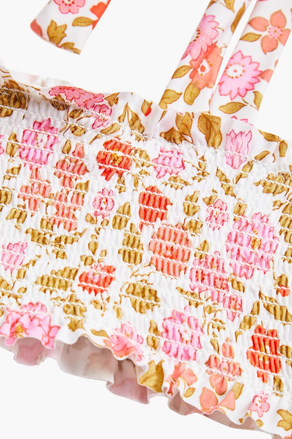 ZIMMERMANN Kids Goldie shirred printed bikini