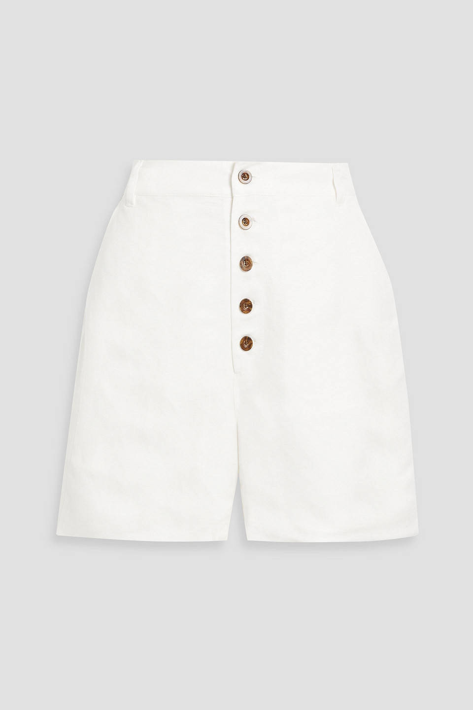 Onia Shorts Aus Einer Leinenmischung In White