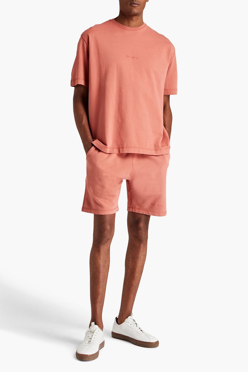 PAUL SMITH French cotton-terry drawstring shorts