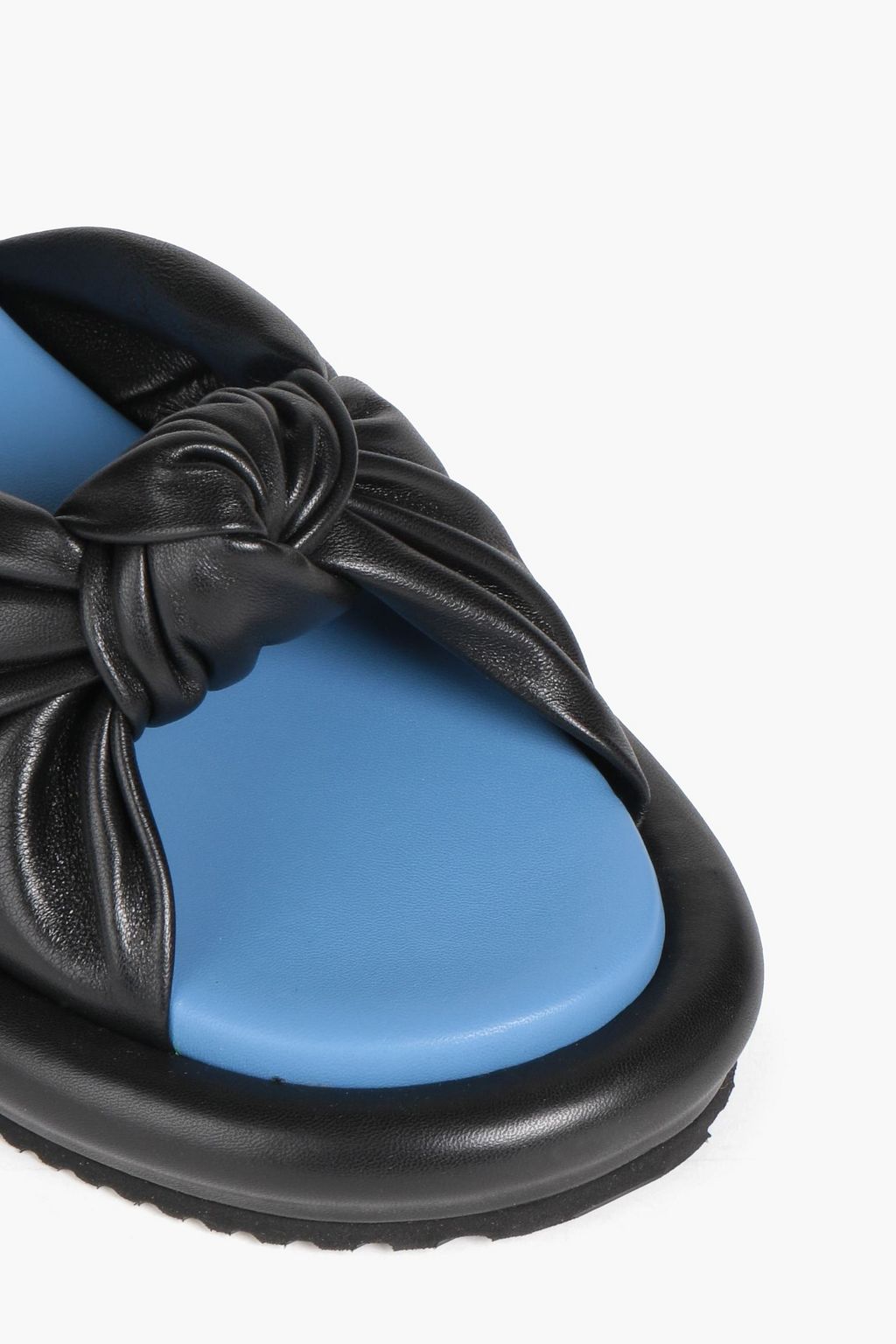 PAUL SMITH Lotus knotted leather slides