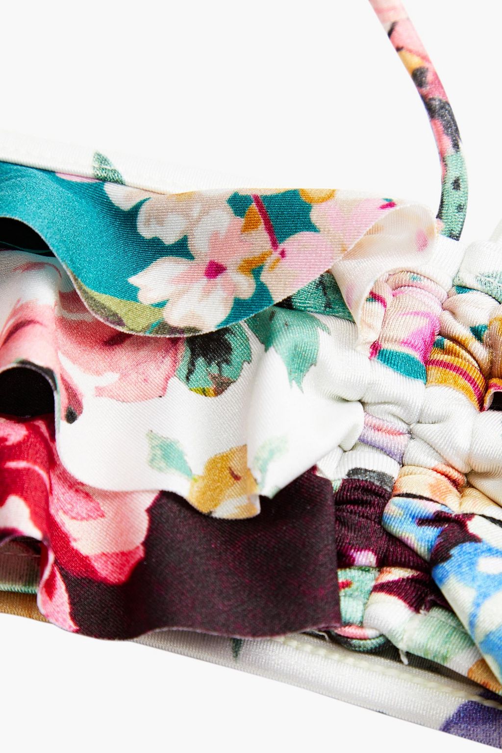 ZIMMERMANN Kids Allia ruffled floral-print bikini