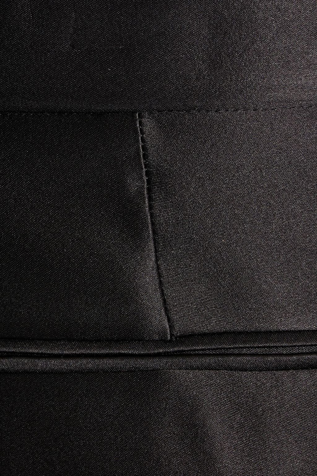 MCQUEEN Duchesse silk-satin straight-leg pants