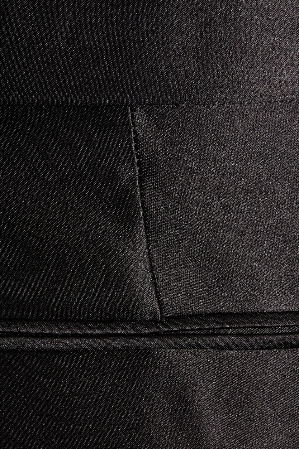 Alexander Mcqueen Duchesse Silk-satin Straight-leg Pants In Black