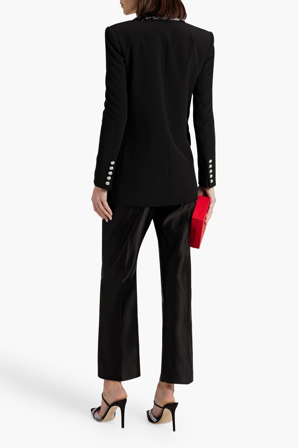 MCQUEEN Duchesse silk-satin straight-leg pants