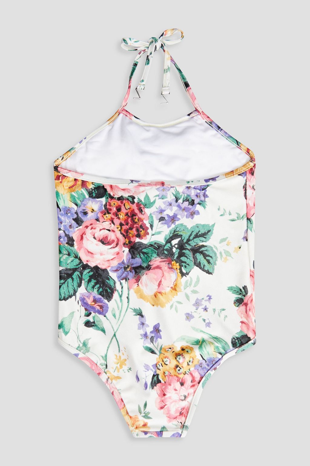 ZIMMERMANN Kids Allia ruffled floral-print swimsuit