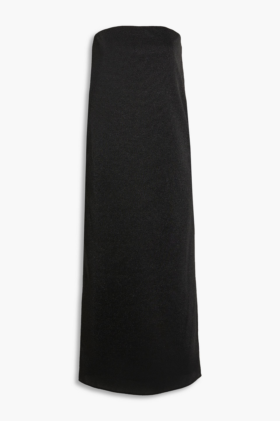 Tibi - Strapless Lurex midi dress - Black