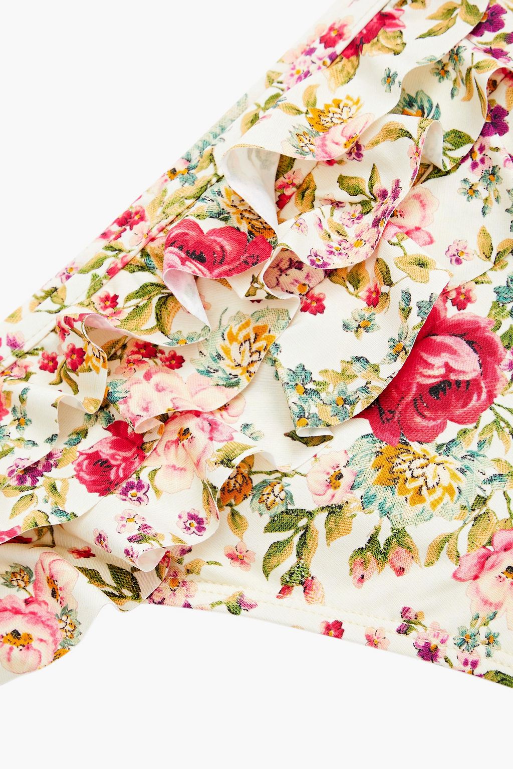 ZIMMERMANN Kids Honour Bikini-Höschen mit floralem Print und Rüschen