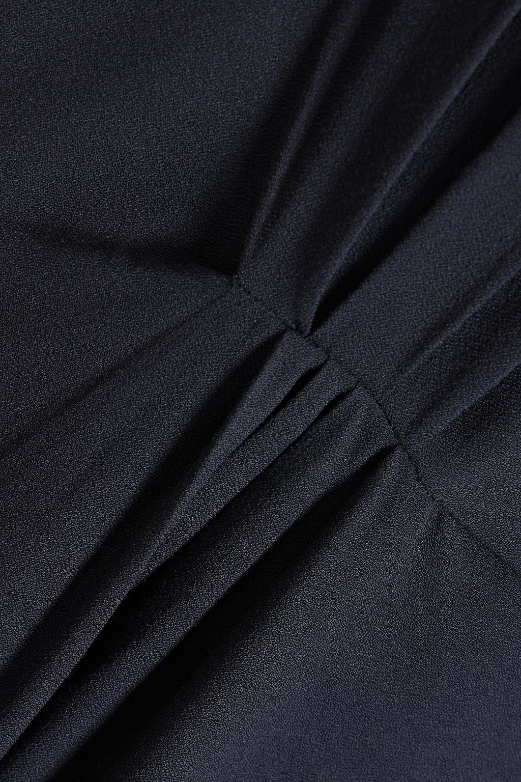 TIBI クレープデシン ミディワンピース ギャザー入り