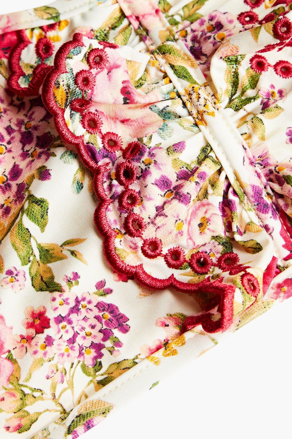 ZIMMERMANN Kids Honour ruffled floral-print bikini