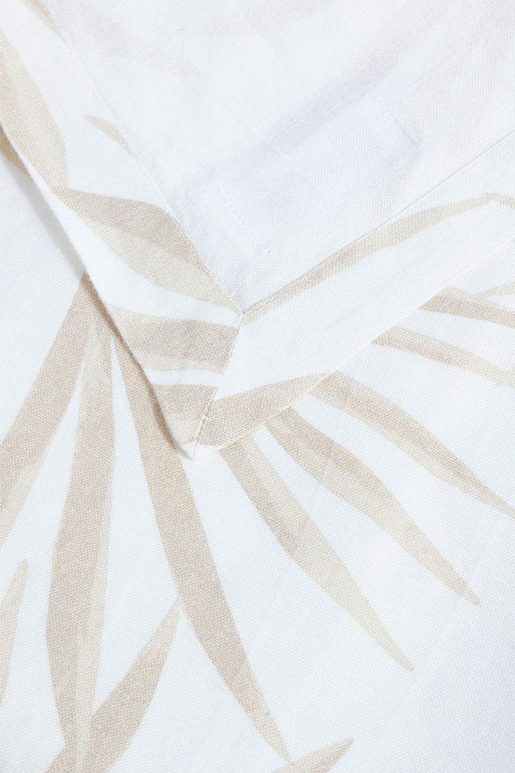 ONIA Printed linen-blend canvas blanket