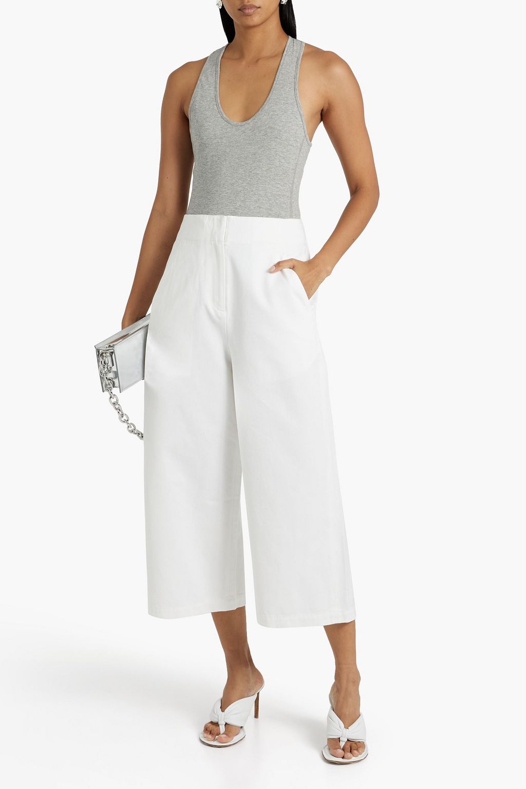 TIBI コットンジャージー ボディスーツ