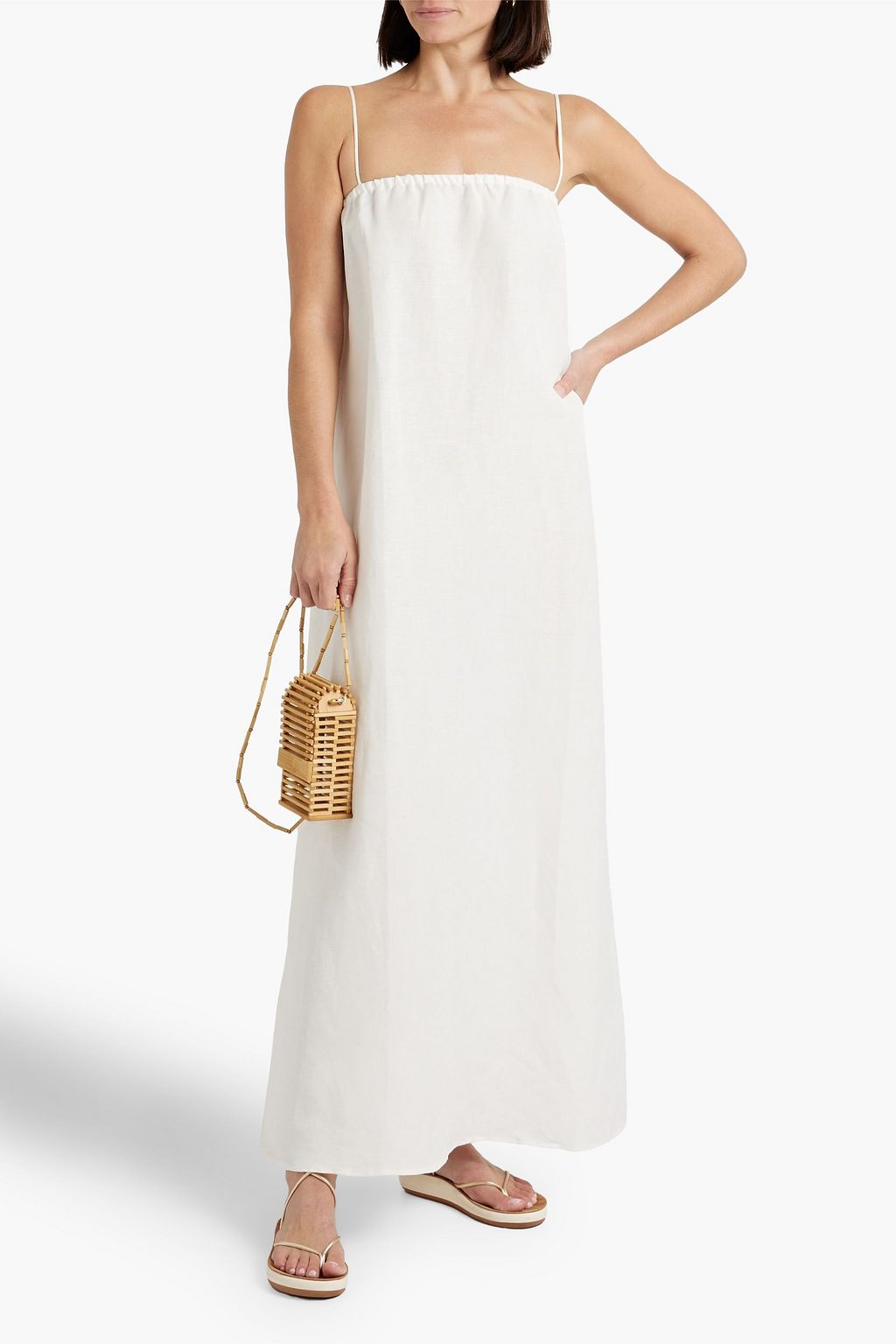 ONIA Linen-blend maxi dress | THE OUTNET