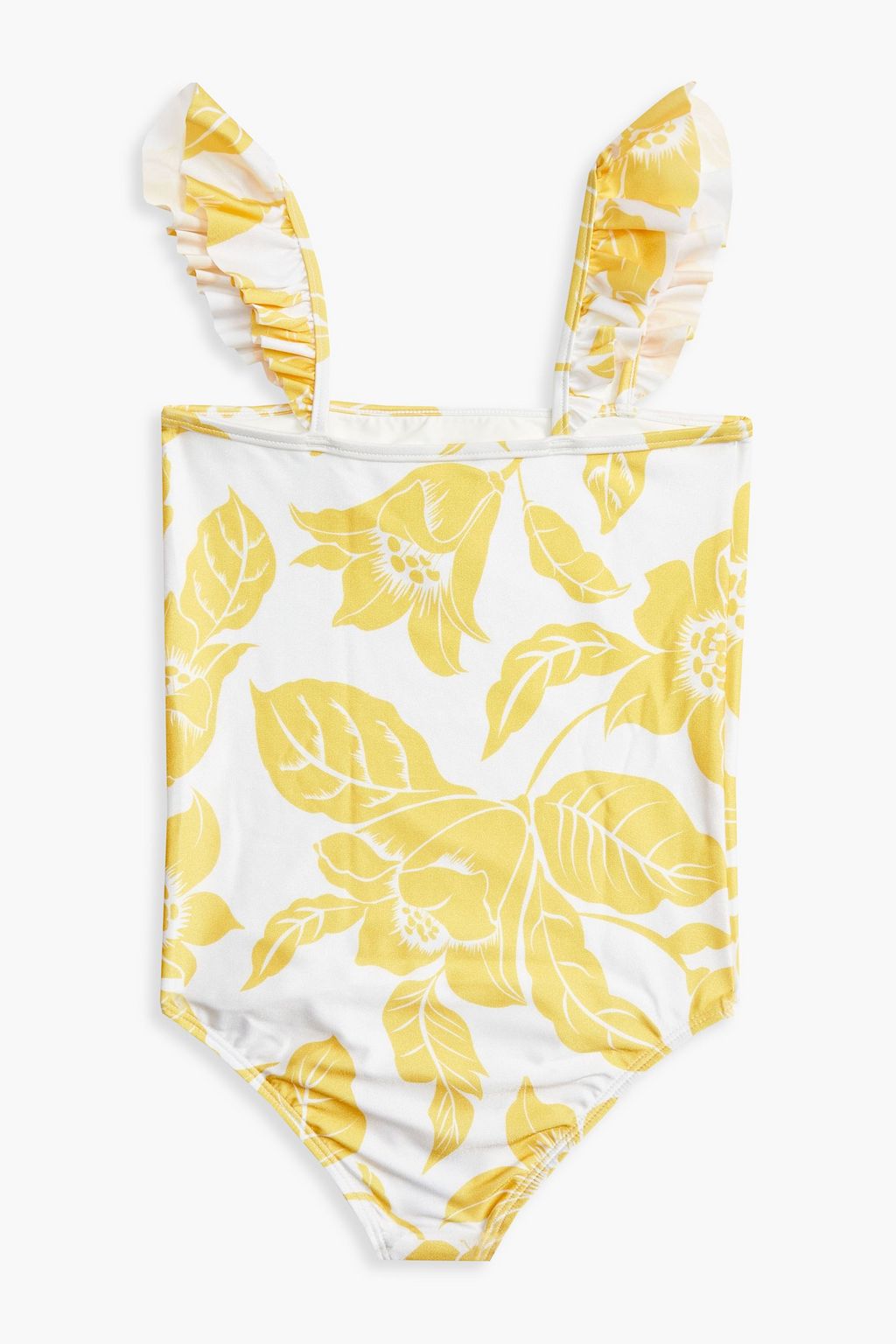ZIMMERMANN Kids Bells ruffled floral-print swimsuit