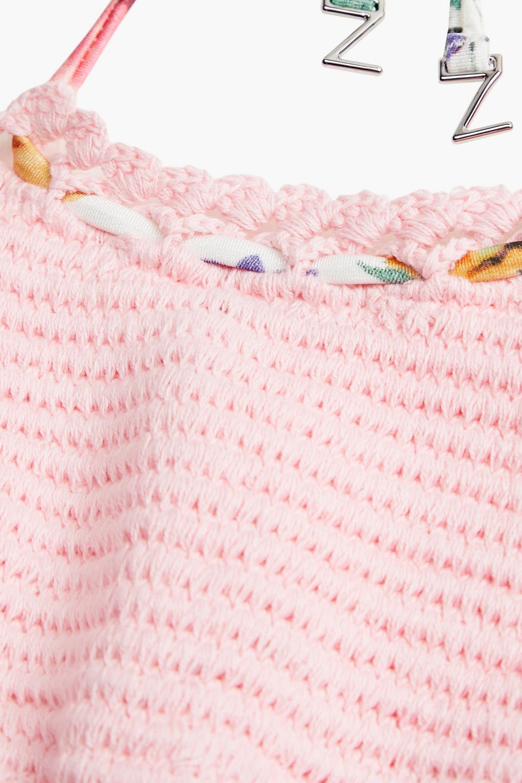 ZIMMERMANN Kids Allia floral-print crocheted bikini