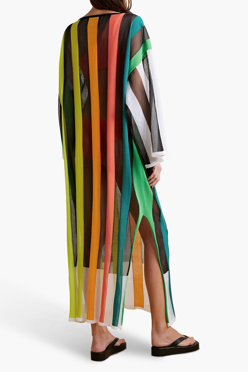 CHRISTOPHER JOHN ROGERS Striped knitted maxi dress | THE OUTNET