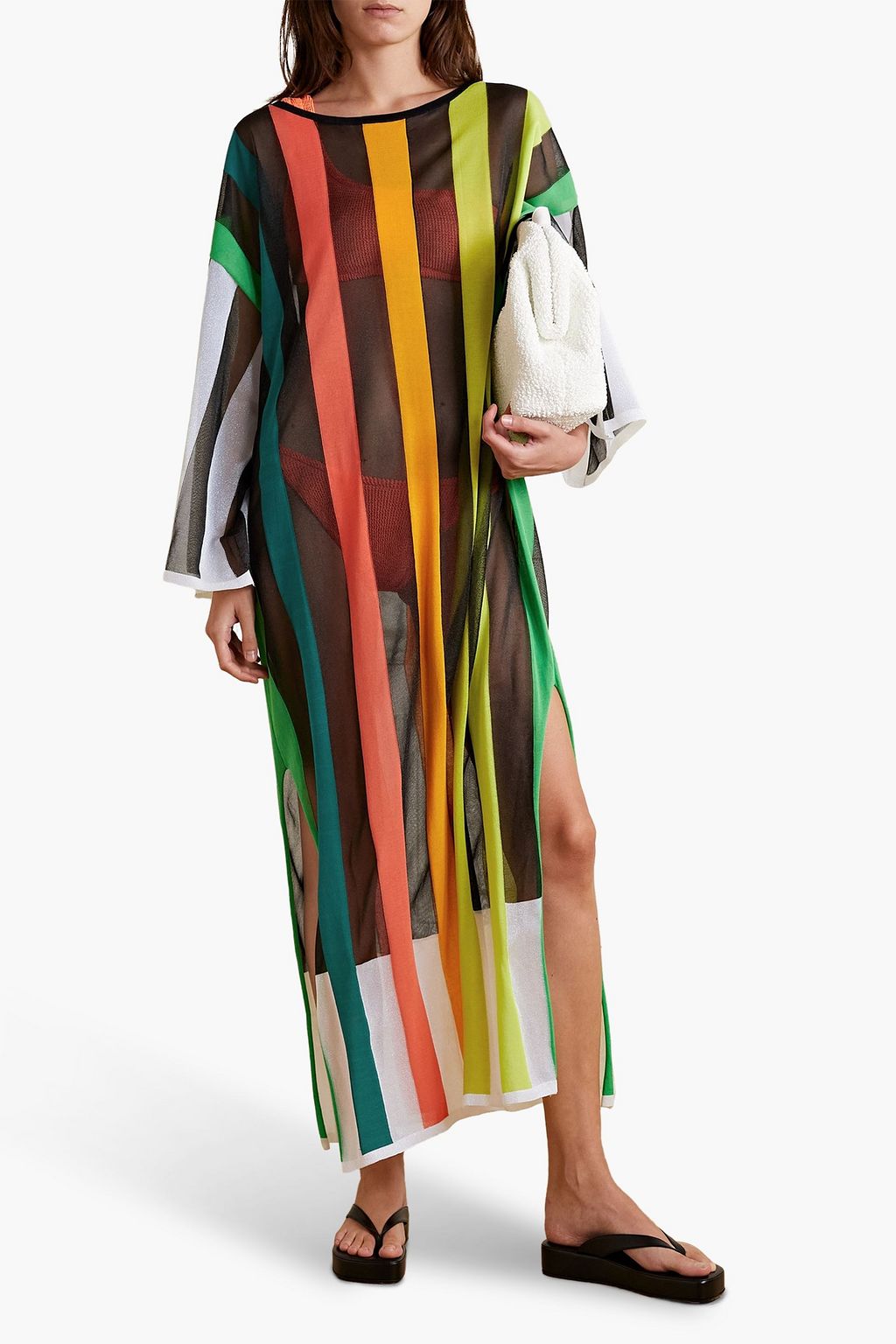 CHRISTOPHER JOHN ROGERS Striped knitted maxi dress
