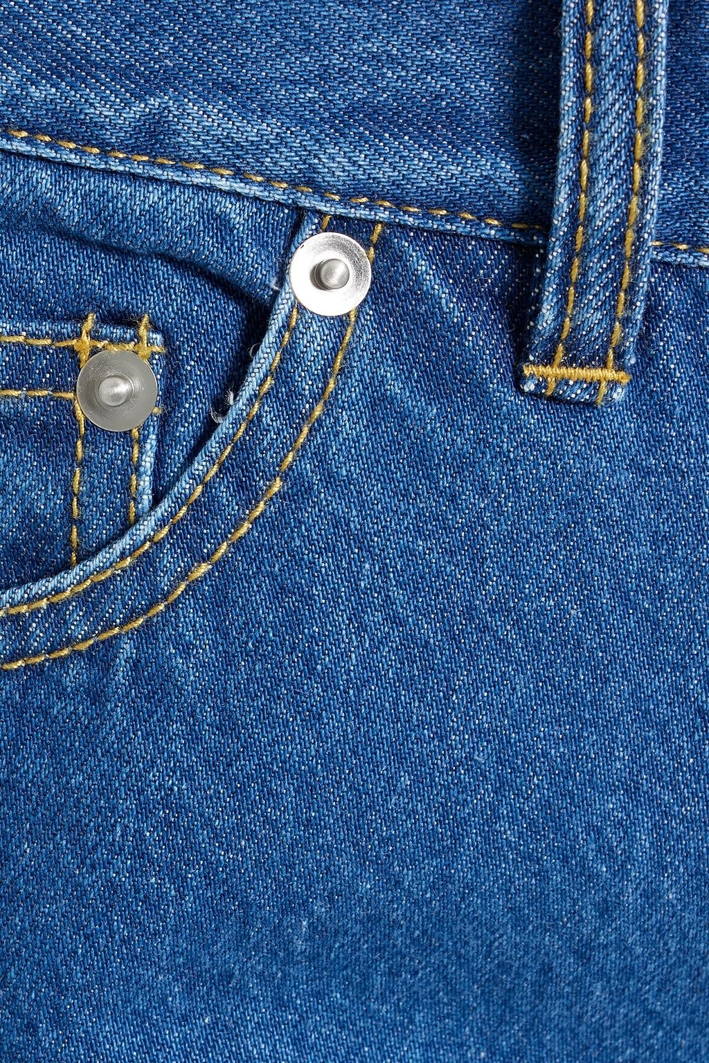 TIBI بنطلون جينز «إلفي» بخصر مرتفع وقصة أرجل مستقيمة