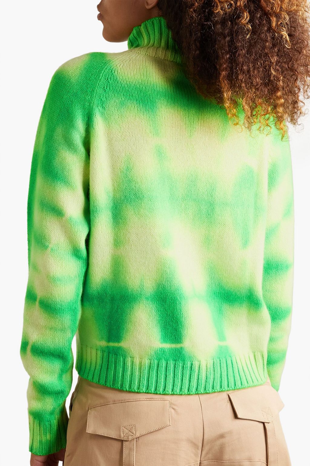 THE ELDER STATESMAN Rollkragenpullover aus Kaschmir mit Batikmuster