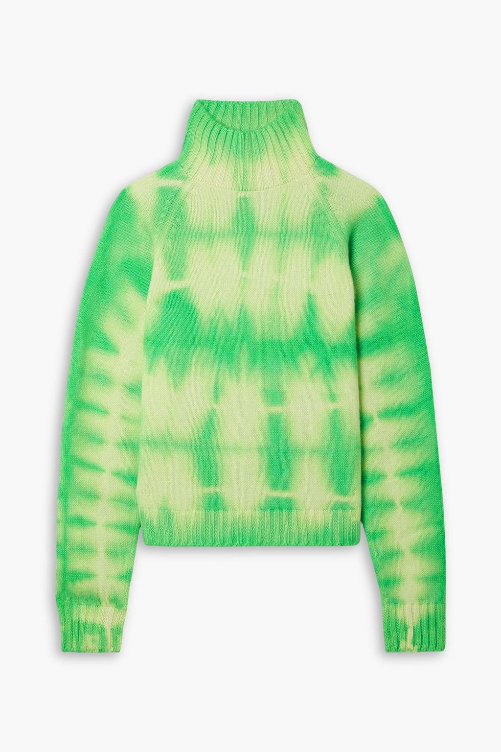 THE ELDER STATESMAN Tie-dyed cashmere turtleneck sweater | THE OUTNET