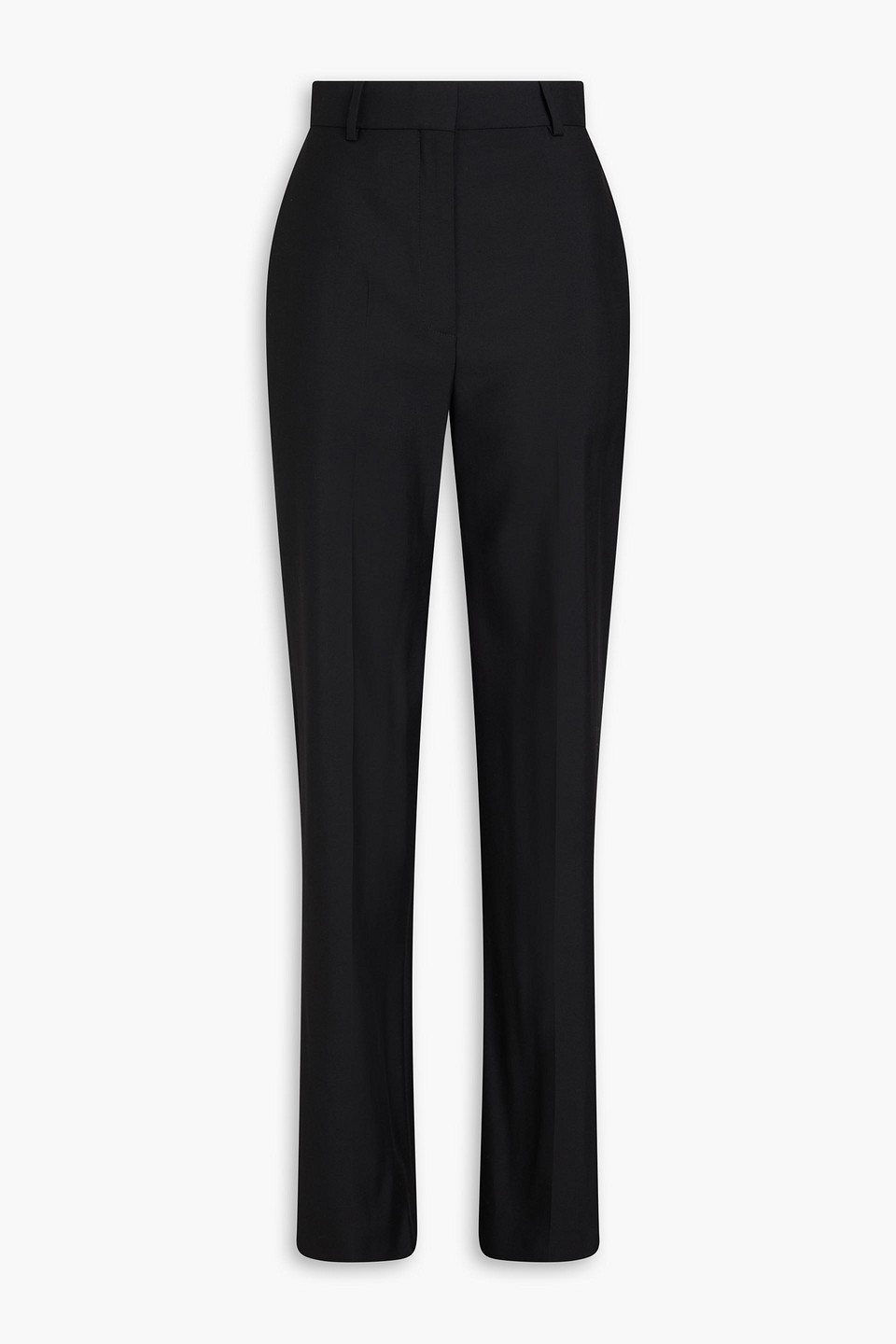 ALEXANDER MCQUEEN WOOL-CREPE STRAIGHT-LEG PANTS