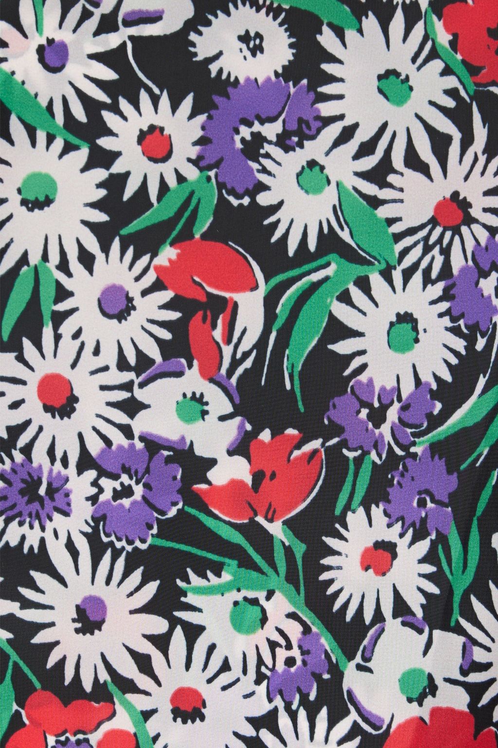 ANNA SUI Feather-trimmed floral-print shell jacket