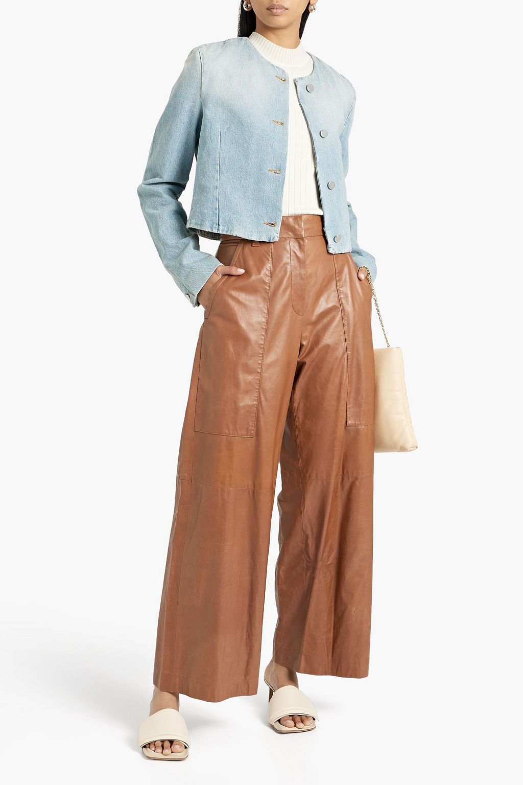 LOULOU STUDIO Haro faded denim jacket