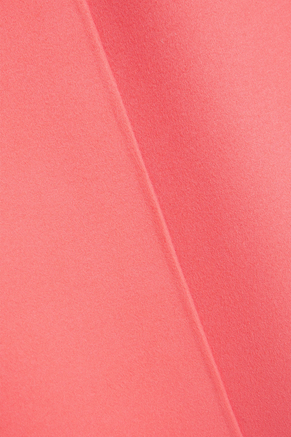 Oscar De La Renta Wool And Cashmere-blend Felt Coat In Coral