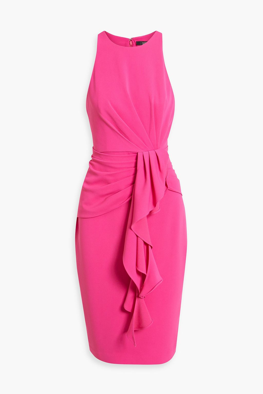 Ruffled crepe dress hotsell