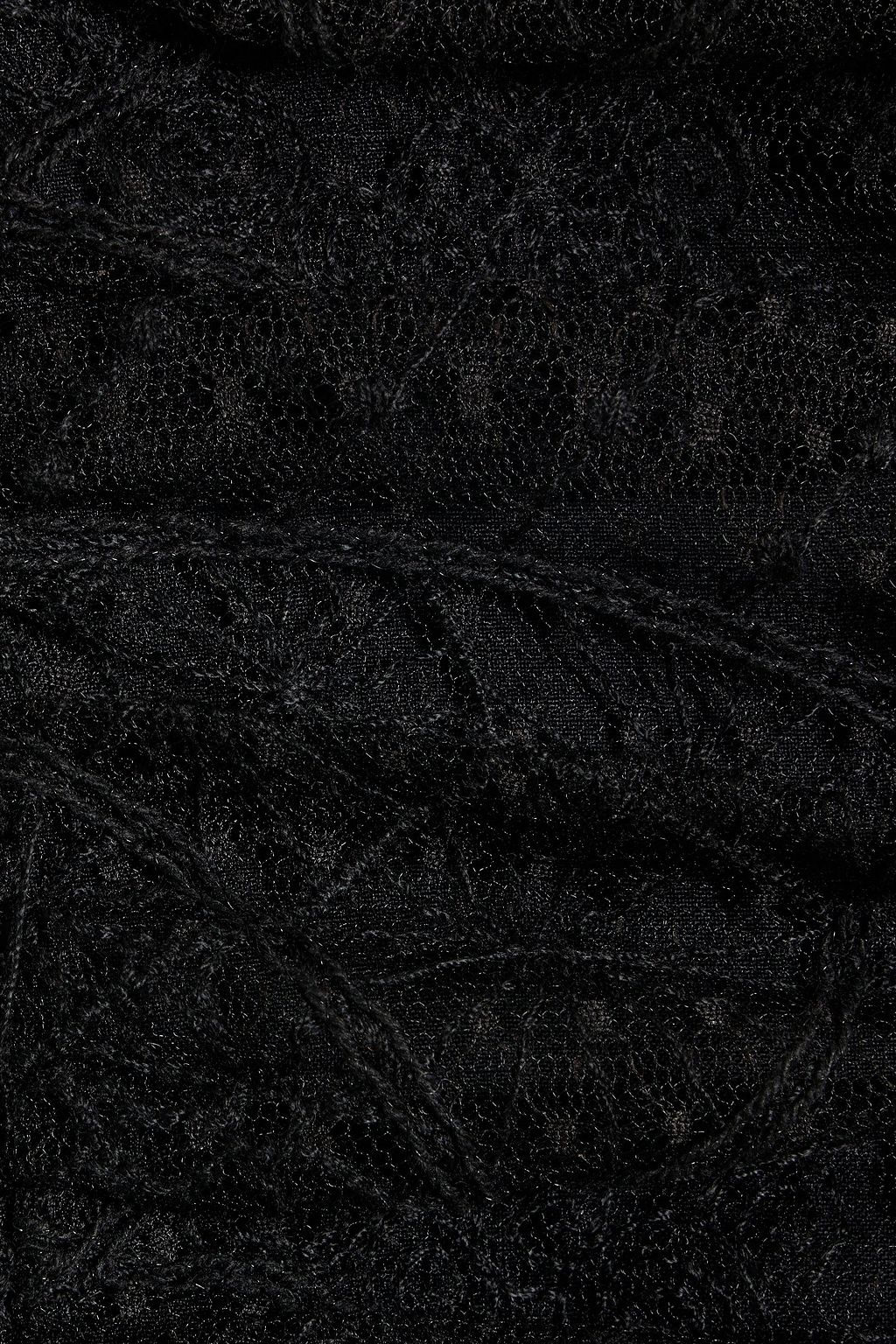 ANNA SUI 루쉬 디테일 레이스 미니 드레스