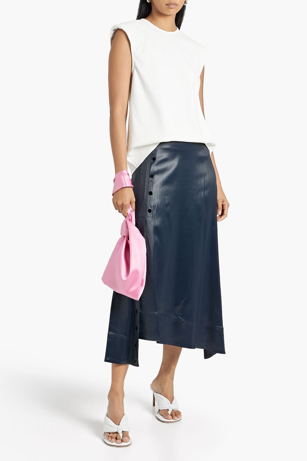 TIBI ジャージー トップス パッド入り