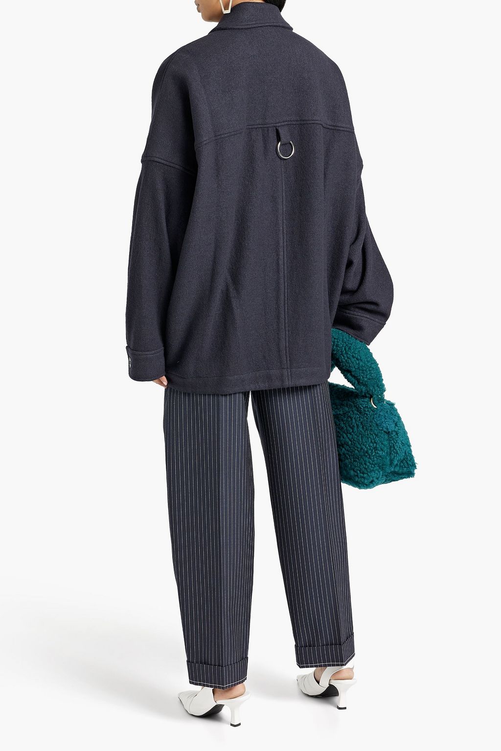 TIBI Oversized wool-blend felt jacket