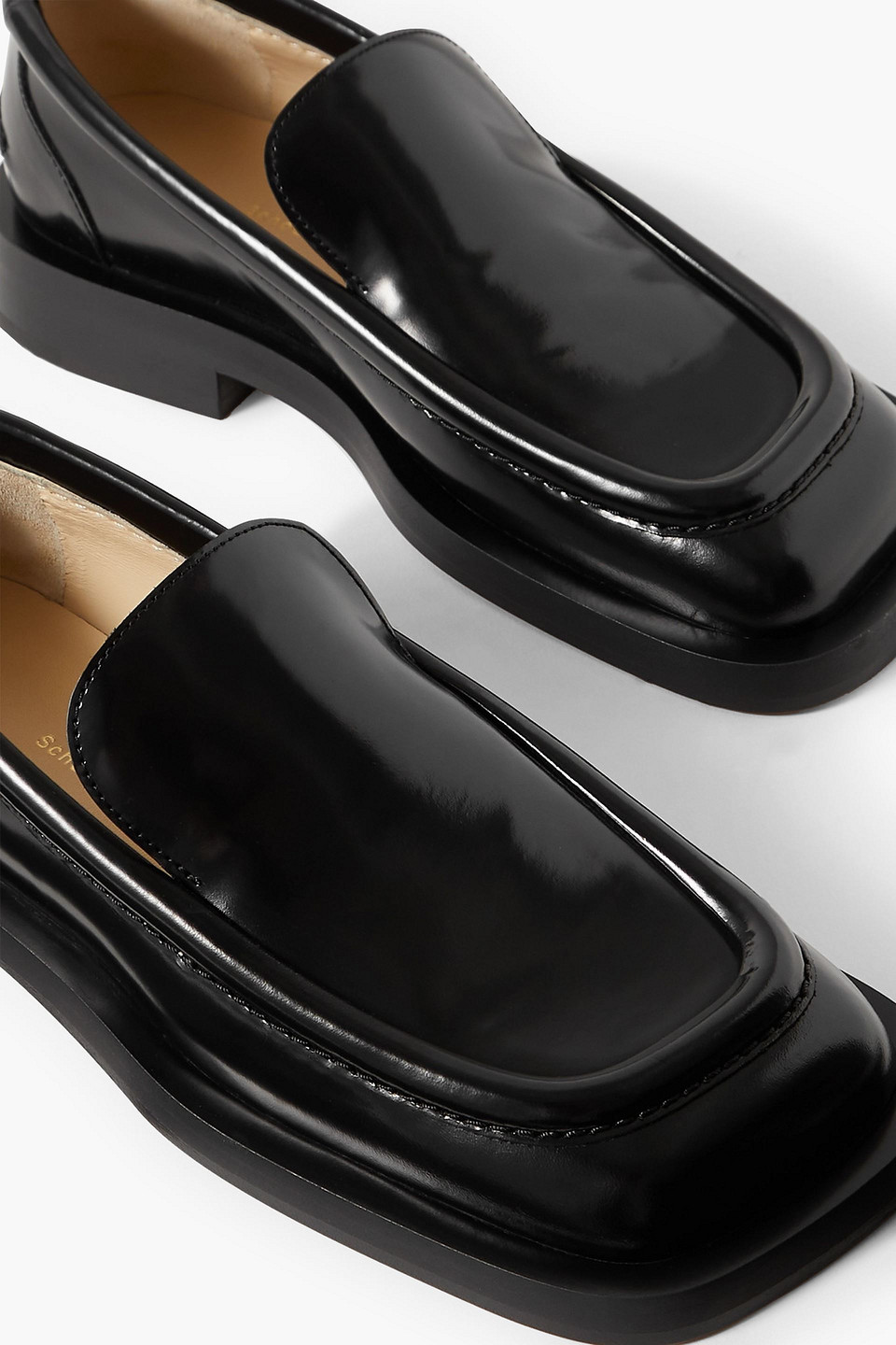 Shop Proenza Schouler Leather Loafers In Black