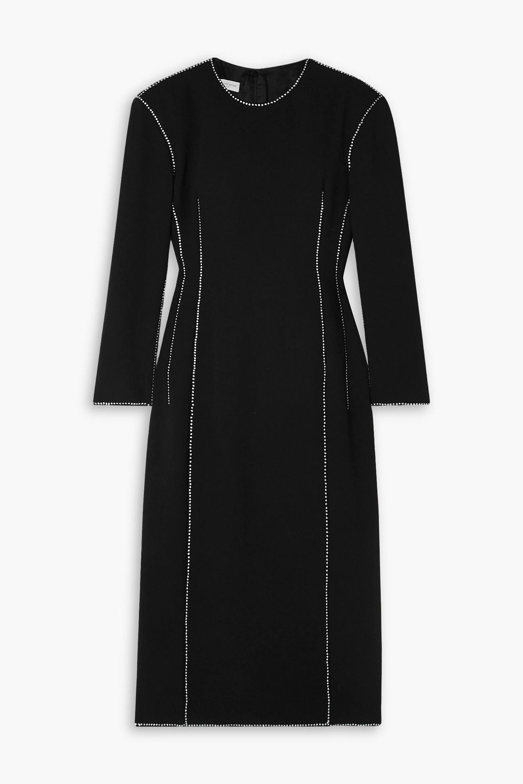 DRIES VAN NOTEN Crystal-embellished crepe midi dress | THE OUTNET