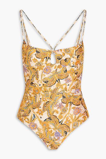 Azul floral swimsuit in multicoloured - Agua By Agua Bendita