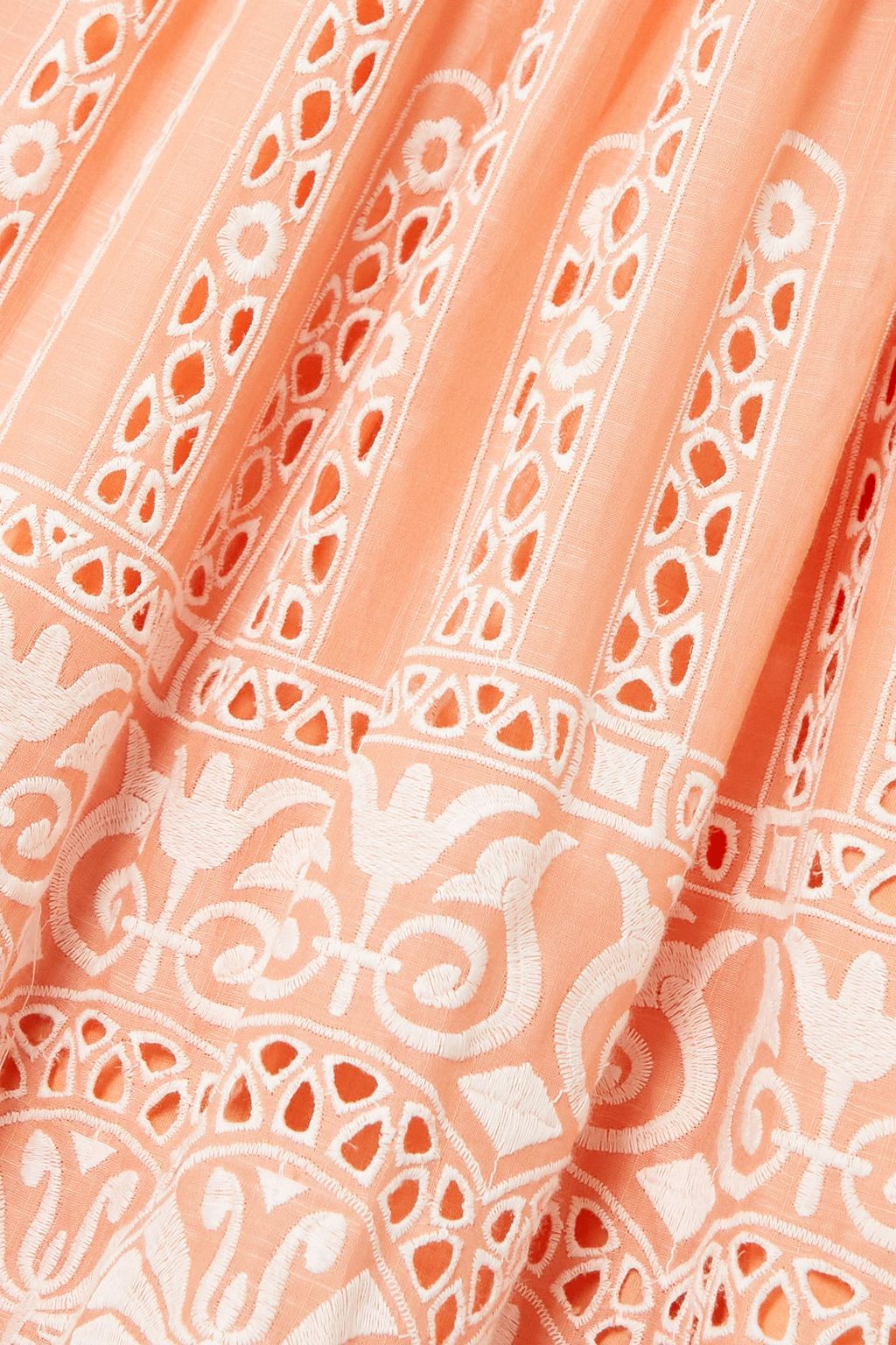 ZIMMERMANN Cutout broderie anglaise cotton midi dress