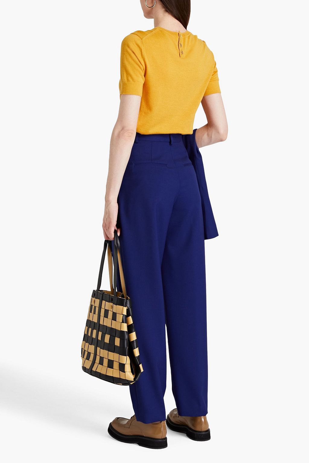 PAUL SMITH Pleated wool-twill tapered pants