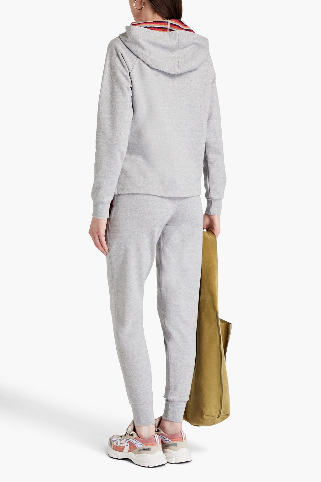 PAUL SMITH French cotton-blend terry track pants