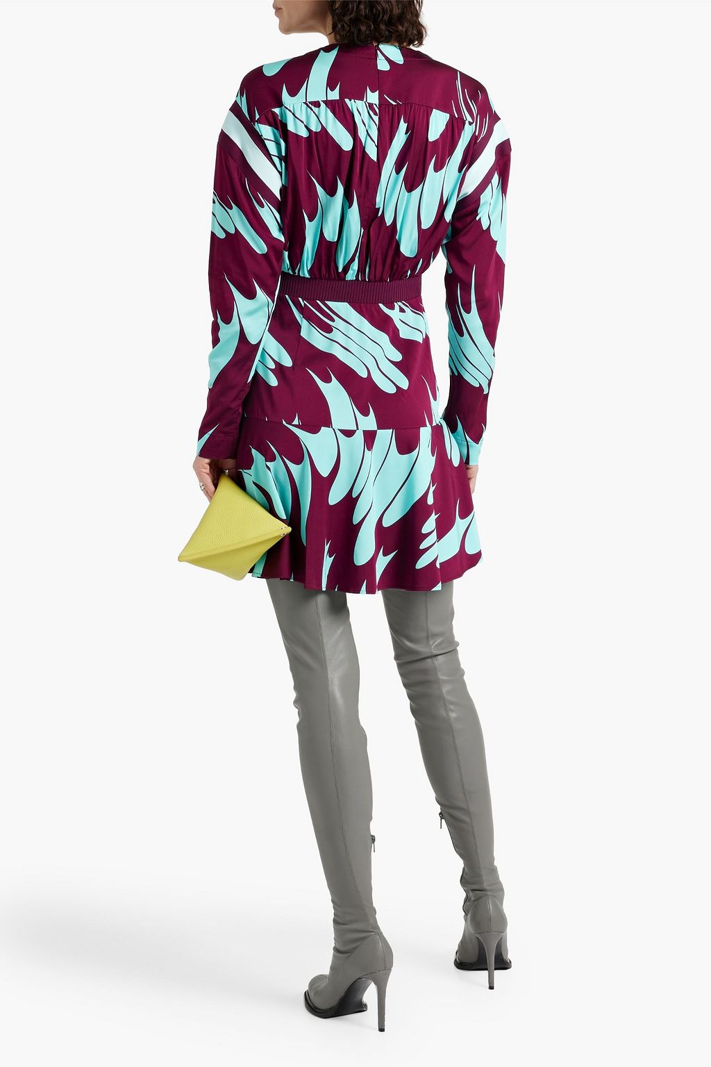 STELLA MCCARTNEY Twisted printed crepe mini dress