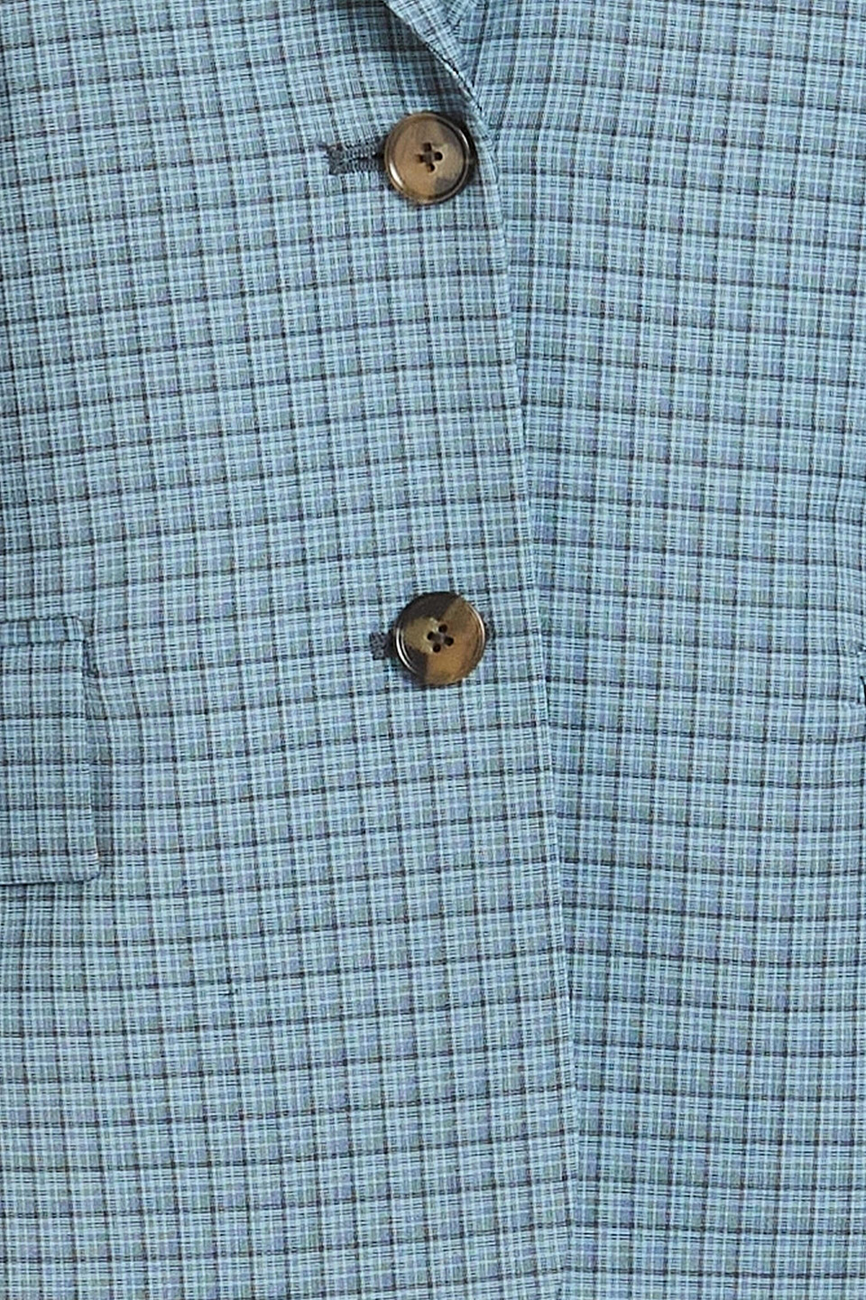Paul Smith Checked Wool-blend Blazer In Slate Blue