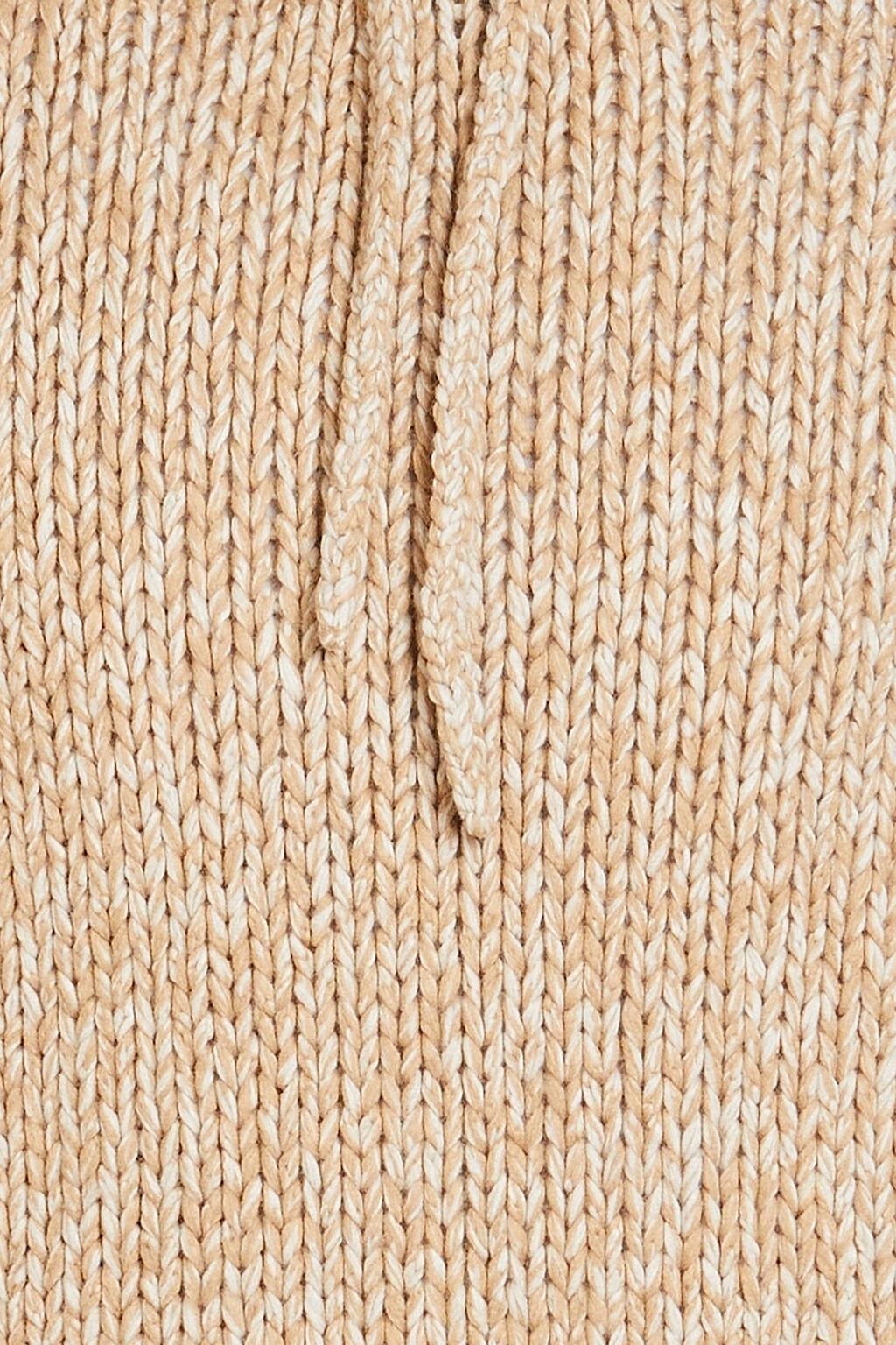 SANDRO Mélange knitted hoodie