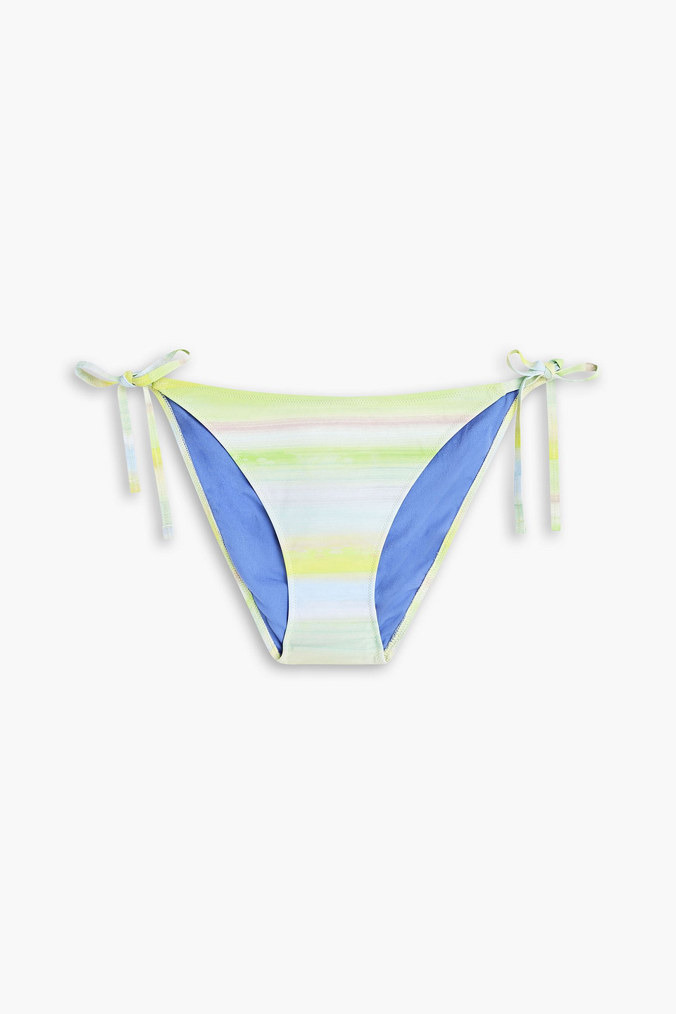 Paul Smith Striped Low-rise Bikini Briefs In Light Green