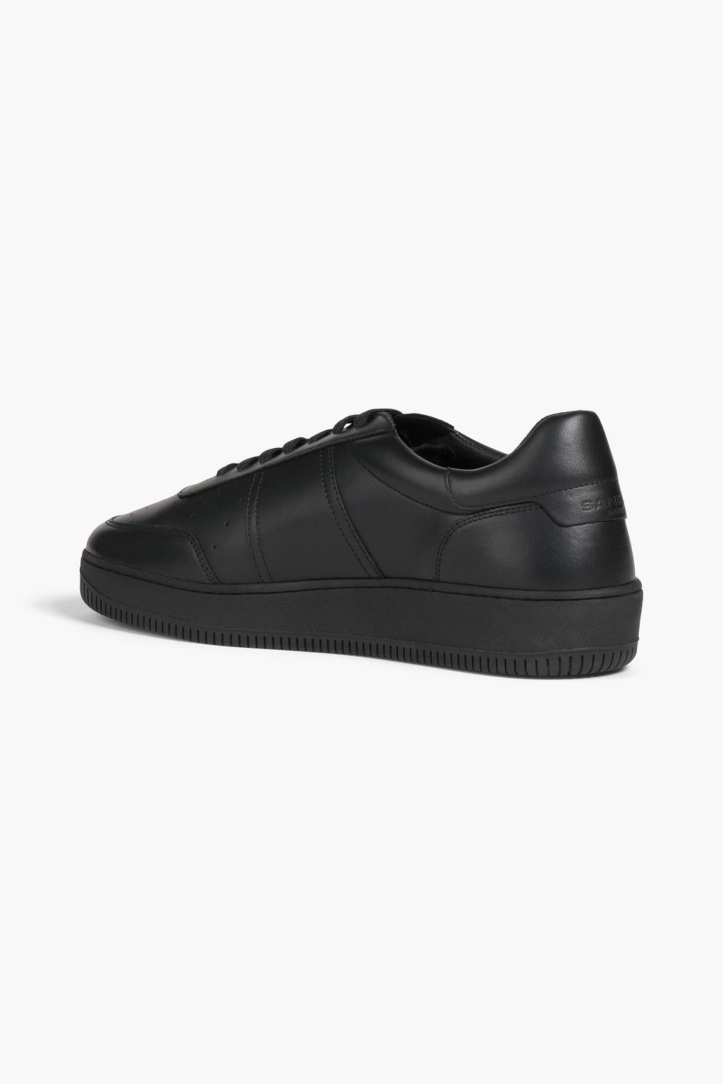 SANDRO Perforated leather sneakers