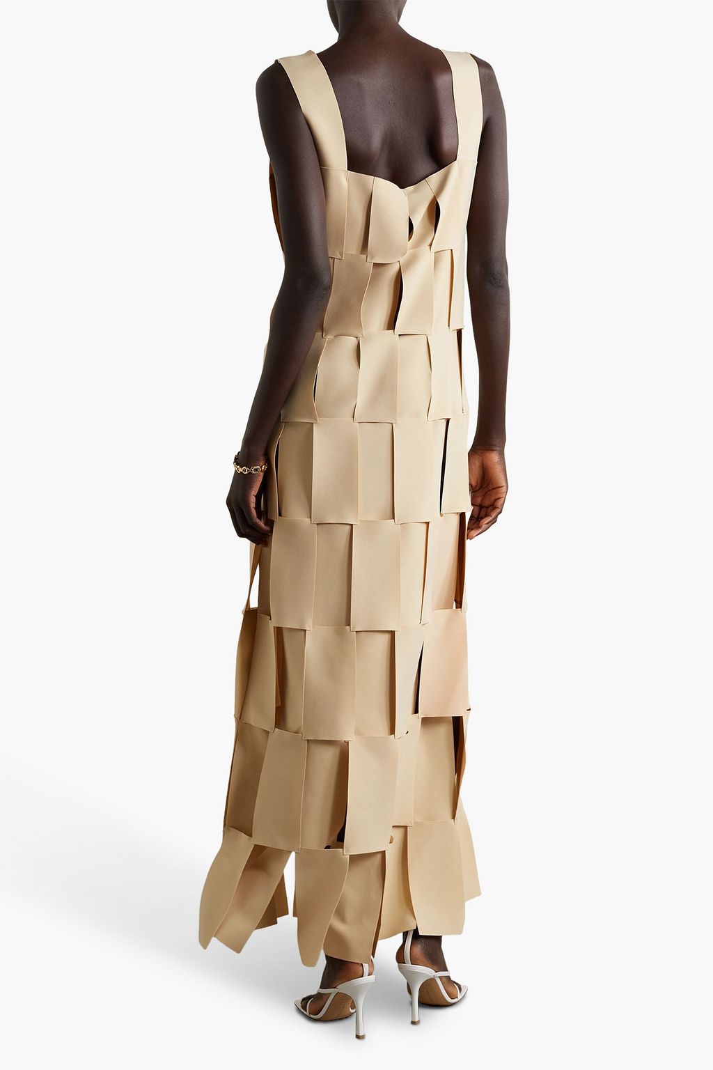 A.W.A.K.E. MODE Maxikleid aus geflochtenem Crêpe