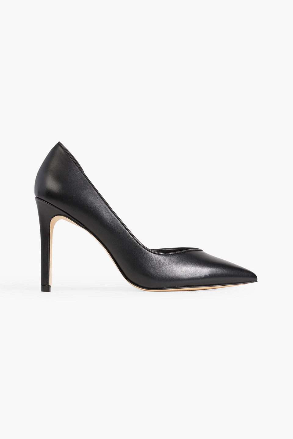 Shop Stuart Weitzman Avenue 95 Leather Pumps In Black