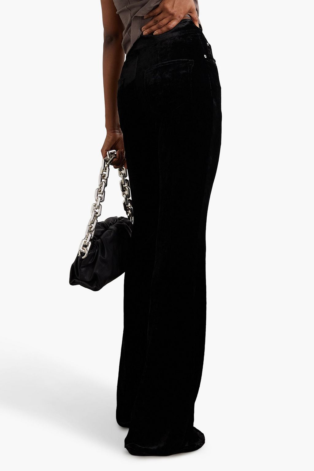 RICK OWENS Velvet flared pants