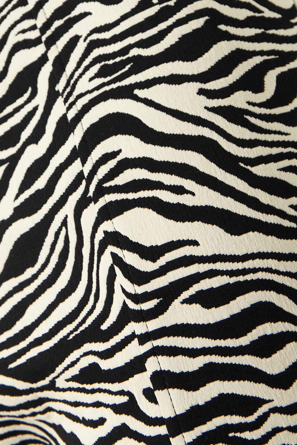 Proenza Schouler Zebra-jacquard Stretch Cotton-blend Slim-leg Pants In Ivory