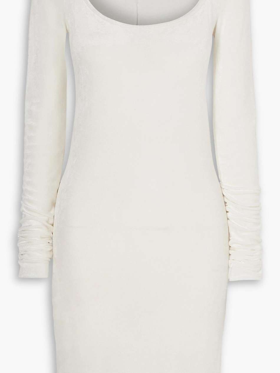 velour mini dress