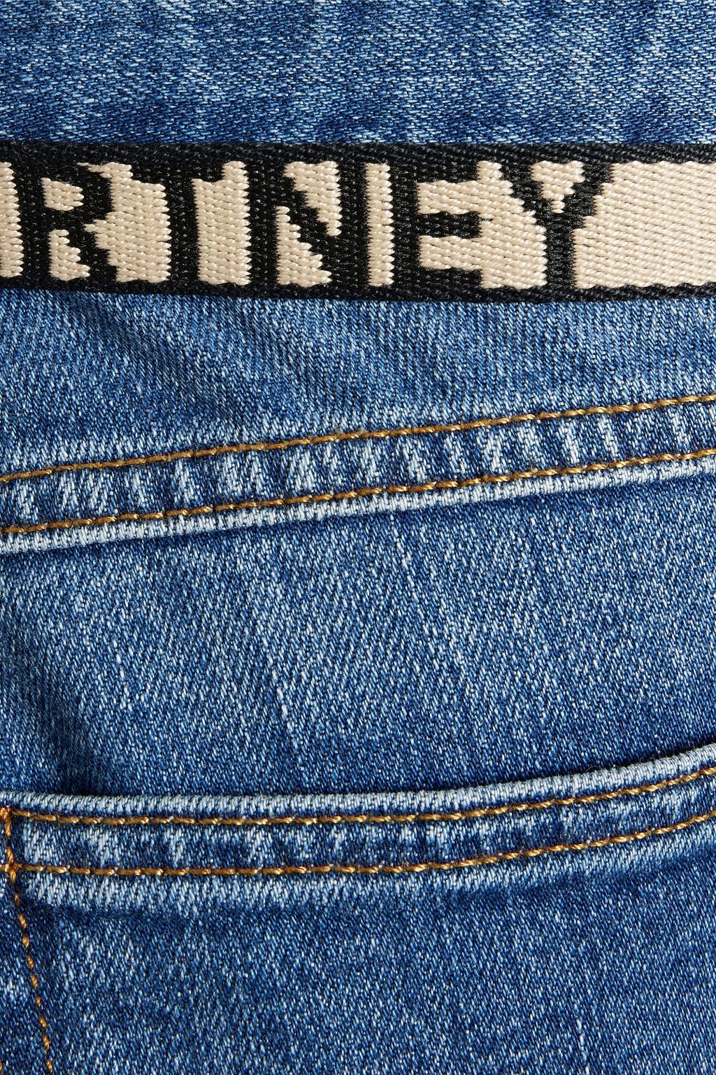 STELLA MCCARTNEY ミッドライズ ストレートレッグジーンズ ベルト付き