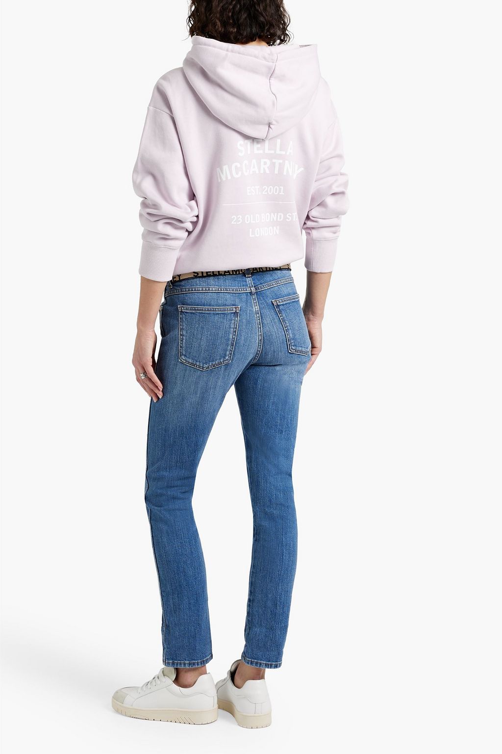 STELLA MCCARTNEY ミッドライズ ストレートレッグジーンズ ベルト付き